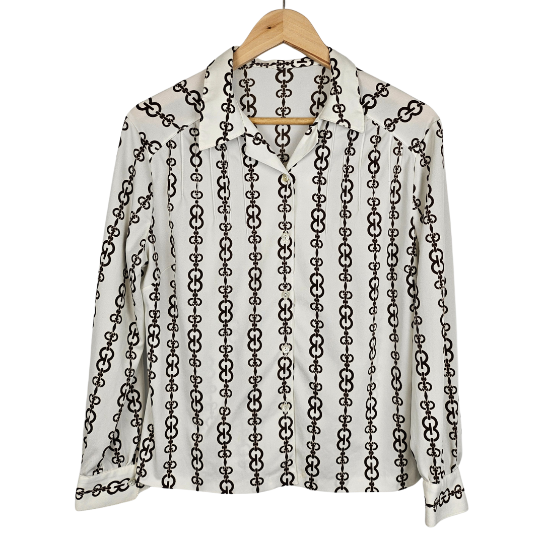 Chain Link Pattern Retro Shirt