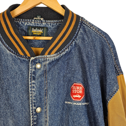 Dunbrooke Denim 'Sure Stop' Logo Varsity Jacket