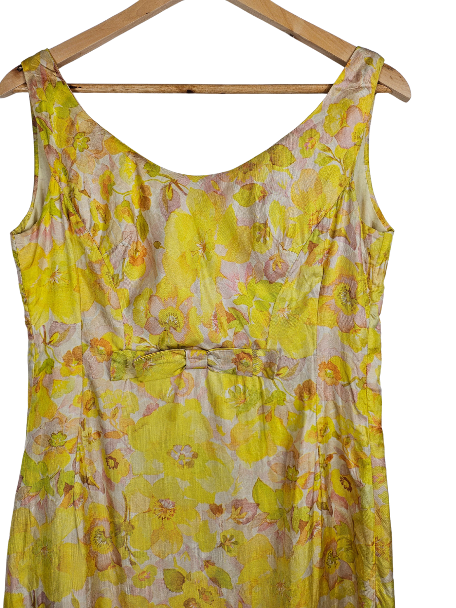 Authentic Eva Pascal Paris Yellow Floral Summer Dress