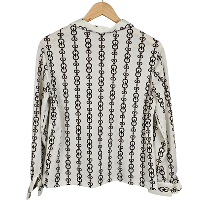 Chain Link Pattern Retro Shirt