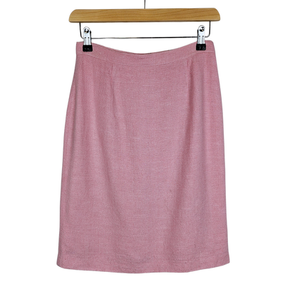 Marchese CoccapanI baby pink woven mini skirt