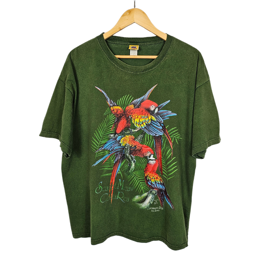 Toucan Tico Parrot Print T-Shirt - XL