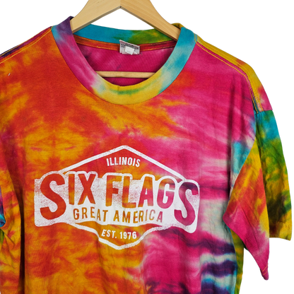 Official Six Flags Tie Dye T-shirt - L