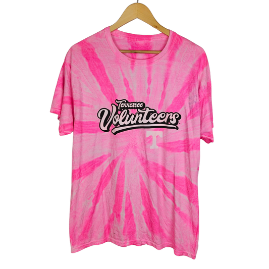 Hot Pink Tennessee Volunteers Tie Dye T-Shirt - L