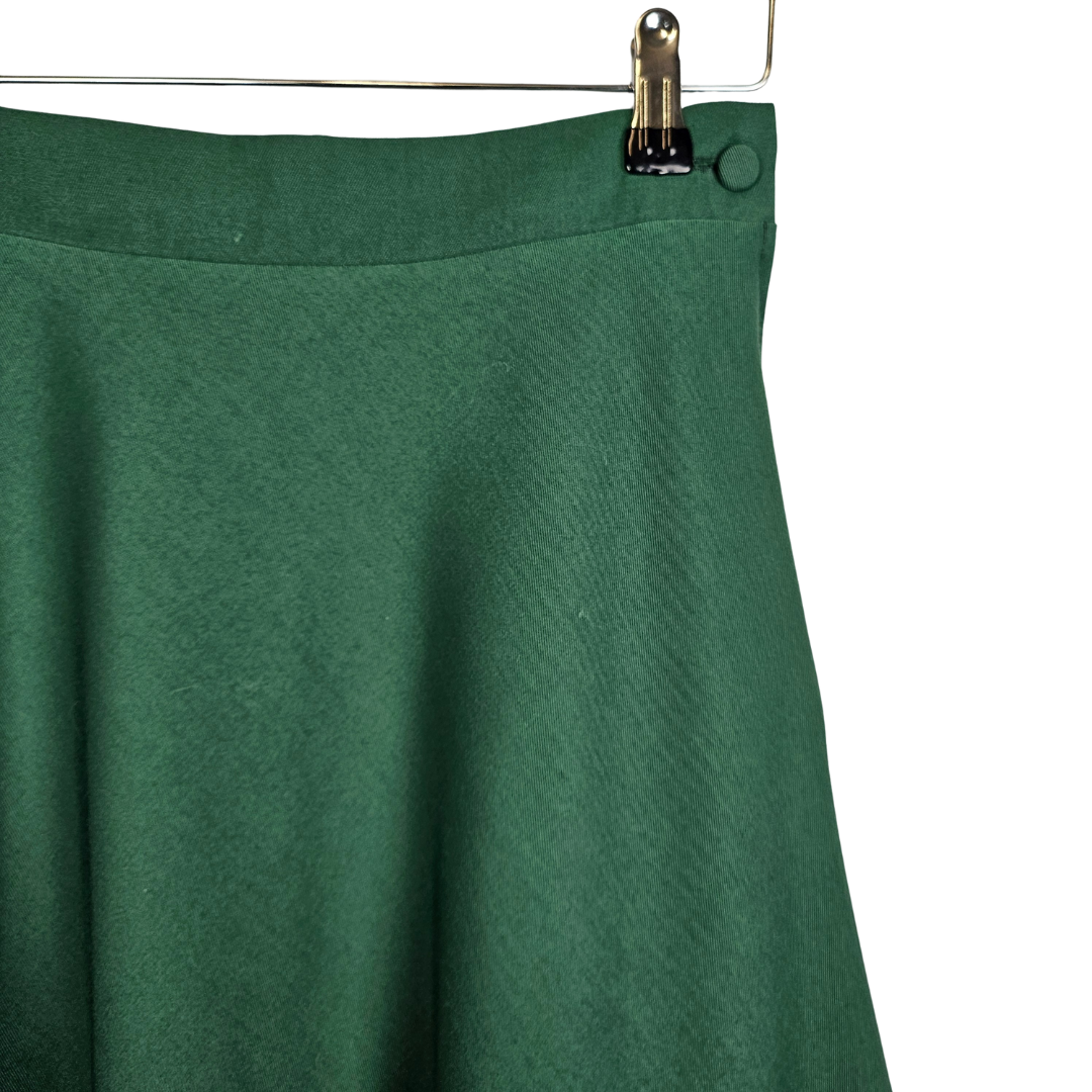 Forest Green A-line Skirt