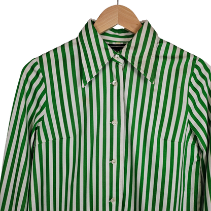 Micalady Confection Tokyo Bold Green Stripe Retro Shirt