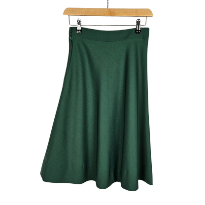 Forest Green A-line Skirt