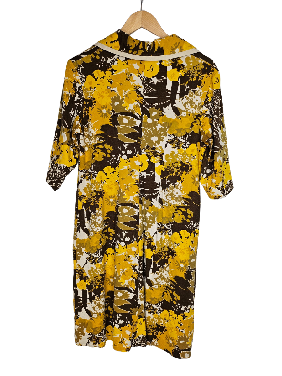 Leaf Pattern A Line Dress