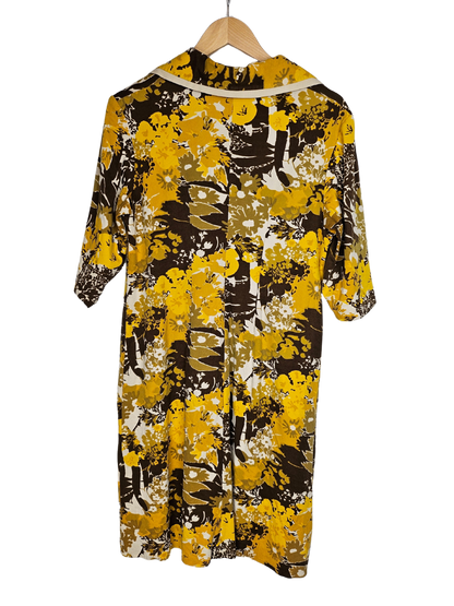 Leaf Pattern A Line Dress