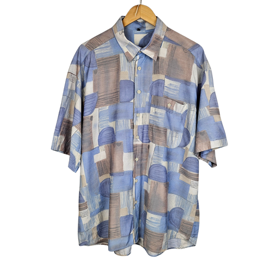 Pastel Abstract Print Shirt - XXL