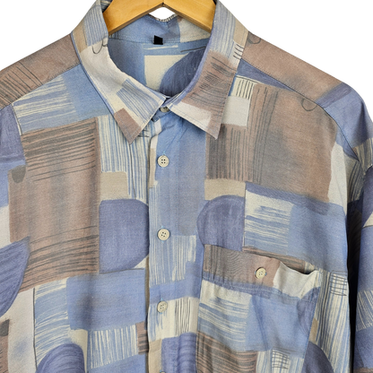 Pastel Abstract Print Shirt - XXL