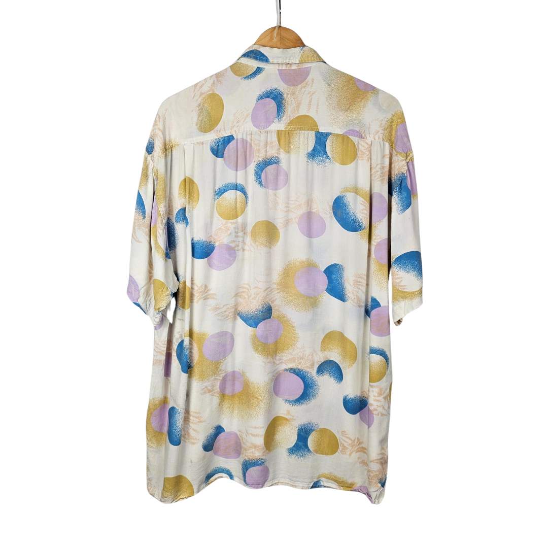 Louis Esteine Pastel Circle Print Shirt - XL