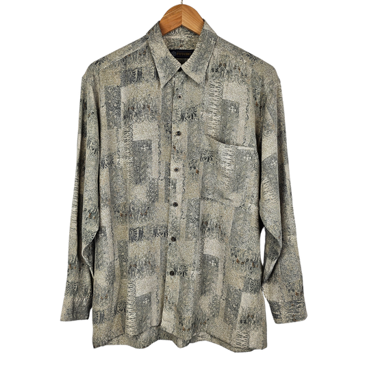 Futuro Abstract Pattern Shirt - M