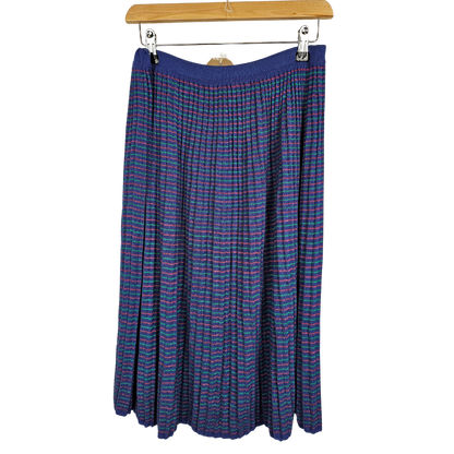 Pink and Green Stripe Knitted Heavyweight Skirt