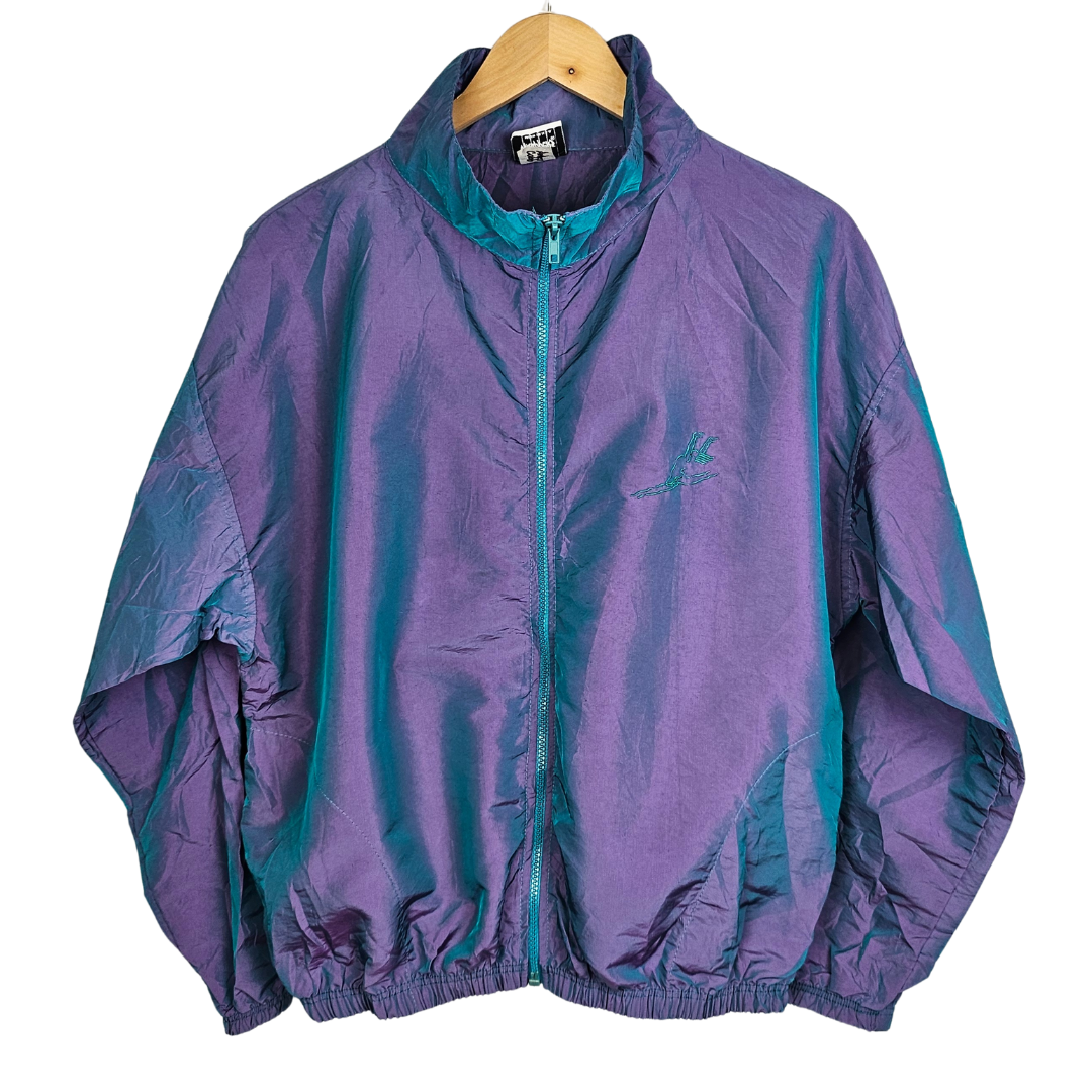 Body Wrappers Purple Iridescent Cagoule Style Jacket - L