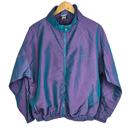 Body Wrappers Purple Iridescent Cagoule Style Jacket - L