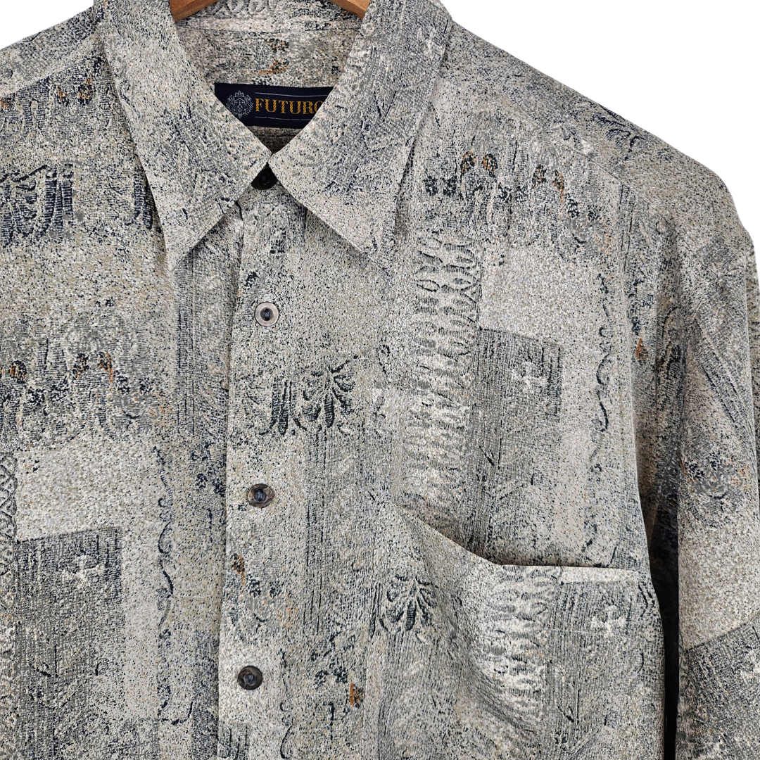 Futuro Abstract Pattern Shirt - M