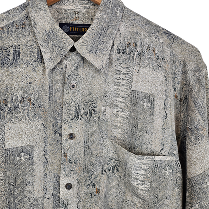 Futuro Abstract Pattern Shirt - M