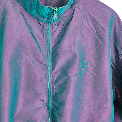 Body Wrappers Purple Iridescent Cagoule Style Jacket - L