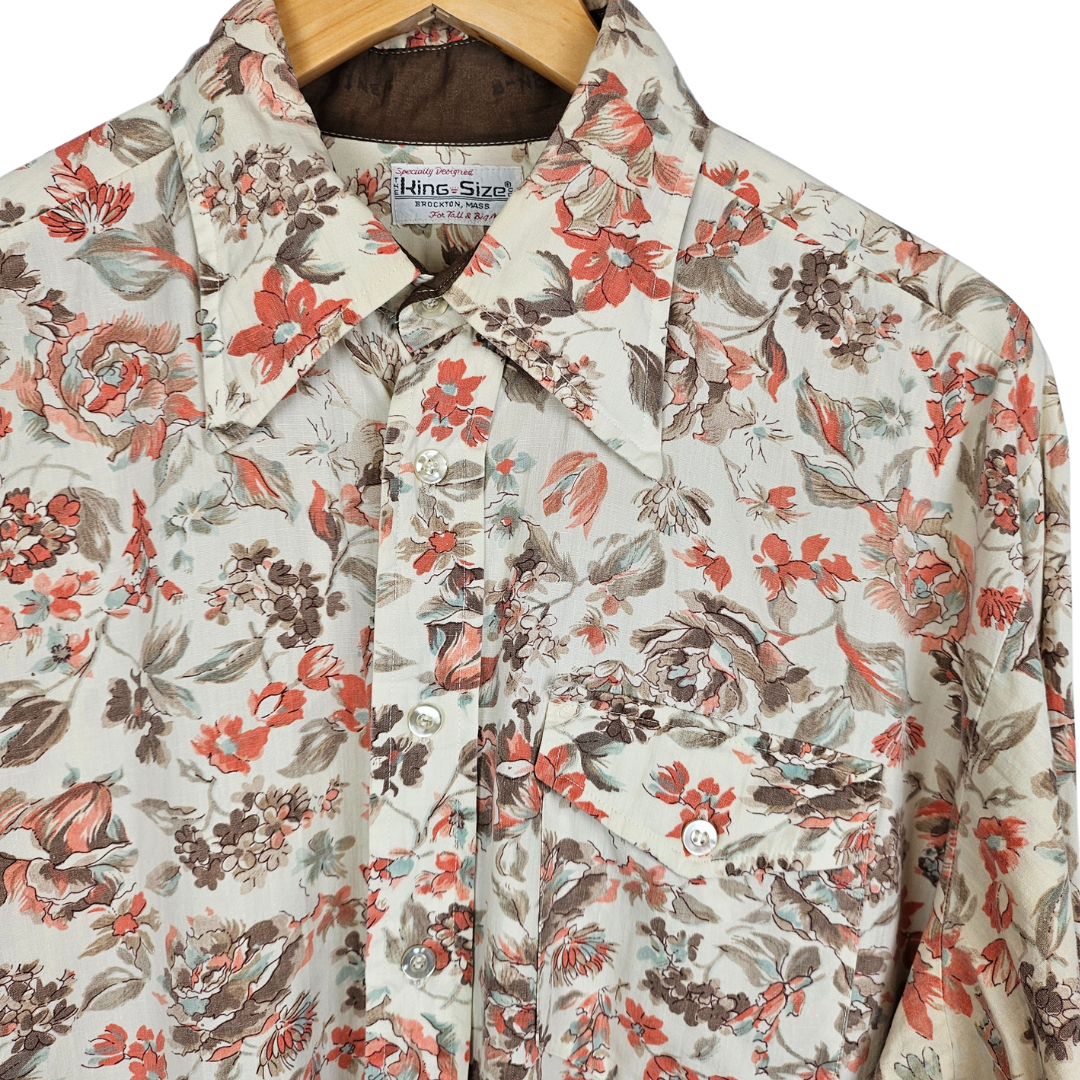 The King Size Floral Shirt - 17"