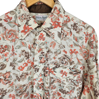 The King Size Floral Shirt - 17"