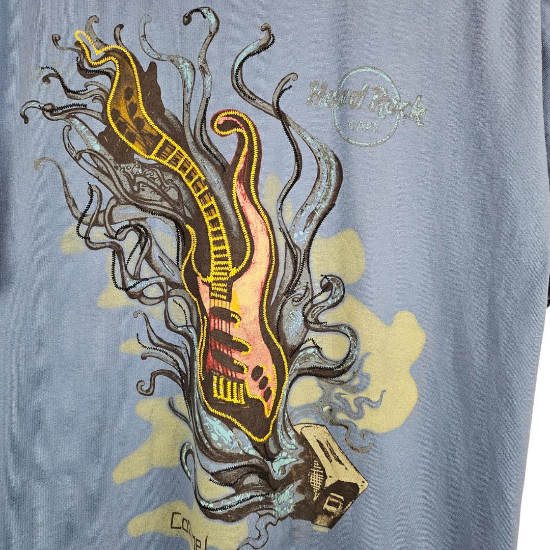 Hard Rock Cafe Cozumel Guitar Print T-shirt - L