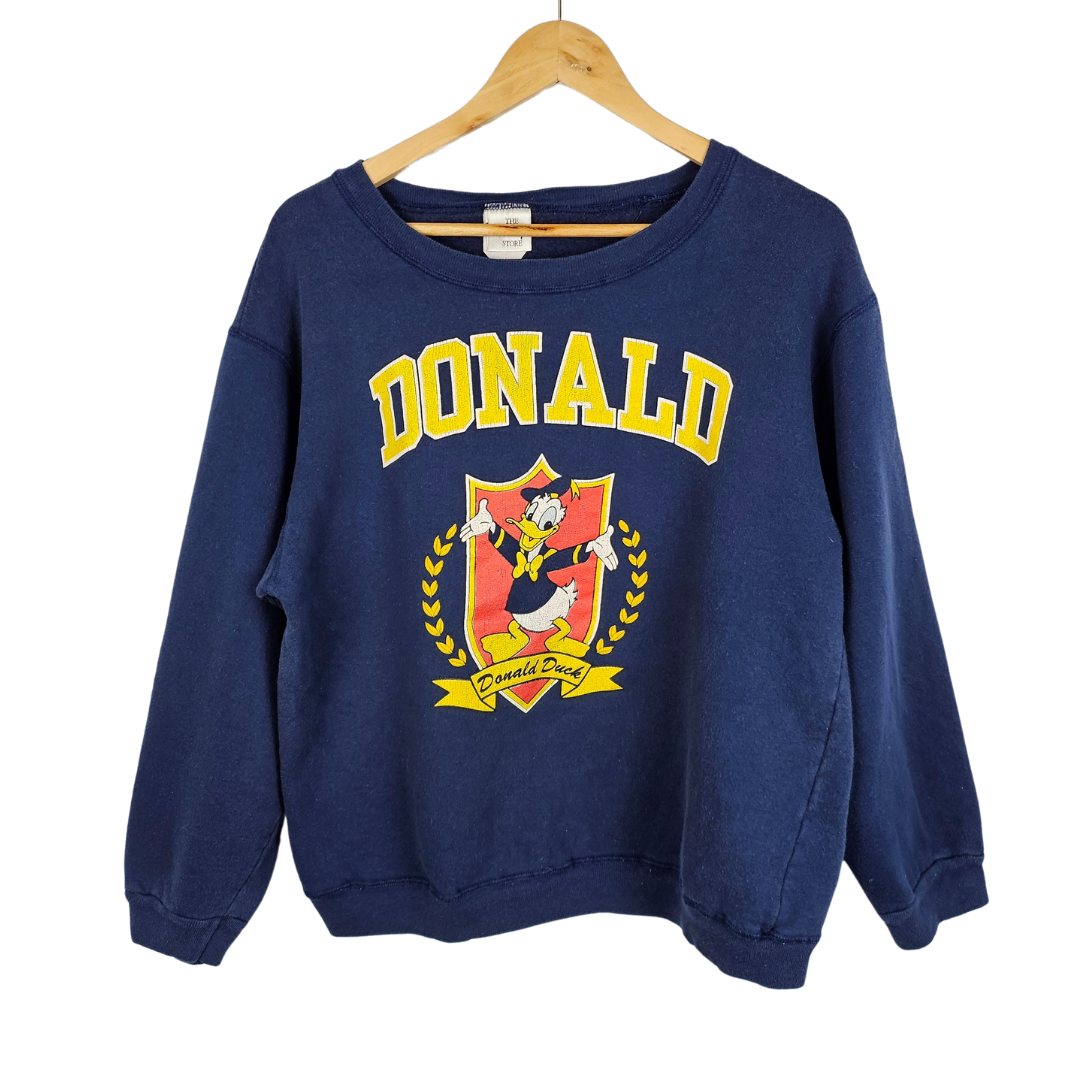 Disney Store Donald Varsity Style Print Sweatshirt - M