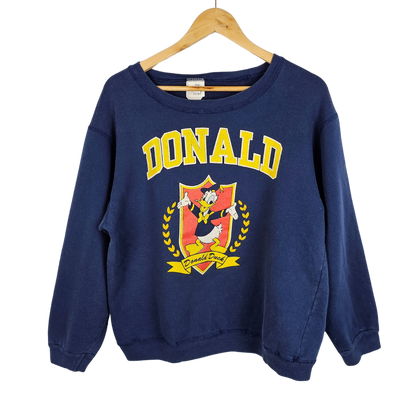 Disney Store Donald Varsity Style Print Sweatshirt - M