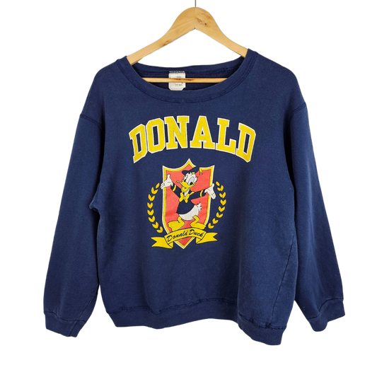 Disney Store Donald Varsity Style Print Sweatshirt - M