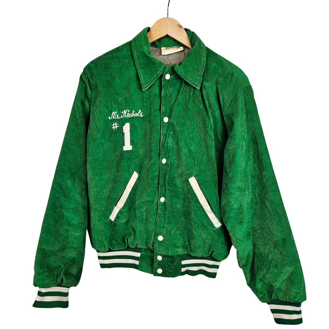 Athletics Apparel Collared Arundel Corduroy Varsity Jacket - XL