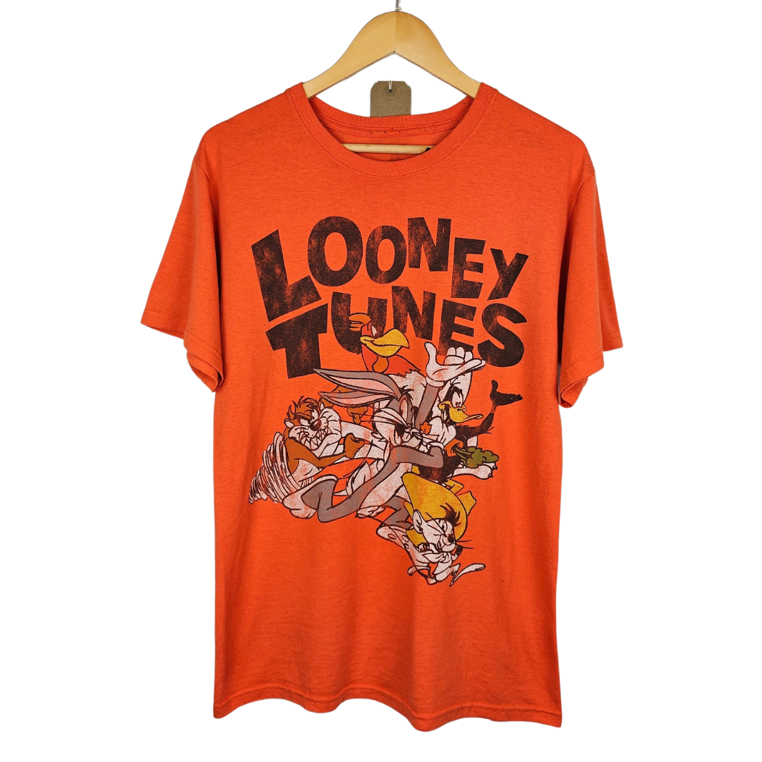 Looney Tunes Official Faded Character T-shirt - M