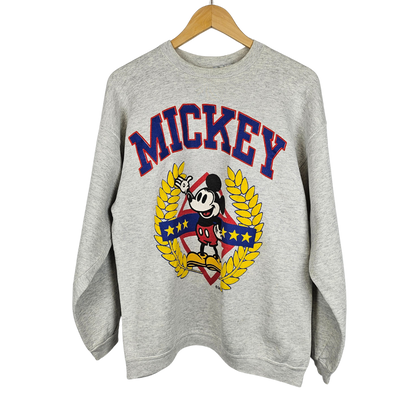 Disney Mickey University Embossed Print Sweatshirt - S/M