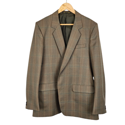 Yorkers Made in England Brown Check Blazer - S/M