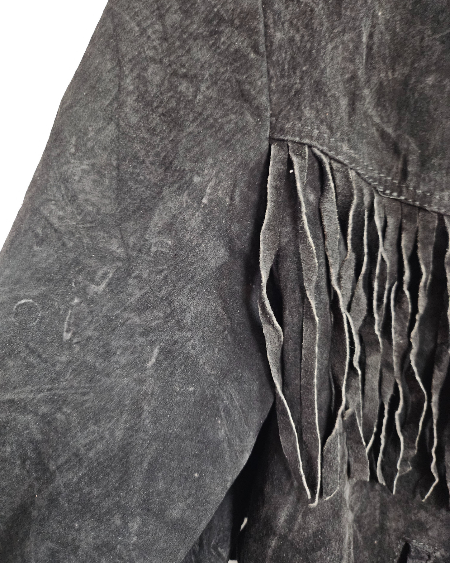 Ground Zero Suede Tassel Jacket - S/M