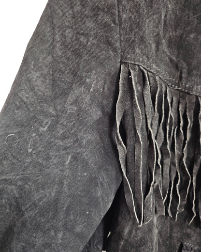 Ground Zero Suede Tassel Jacket - S/M