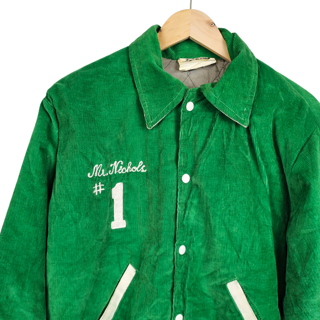 Athletics Apparel Collared Arundel Corduroy Varsity Jacket - XL