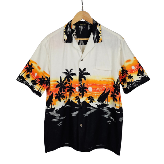 Royal Creations Sunset Print Hawaiian Shirt - L