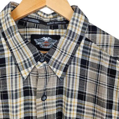 Harley Davidson Check Button Up Shirt - XXL