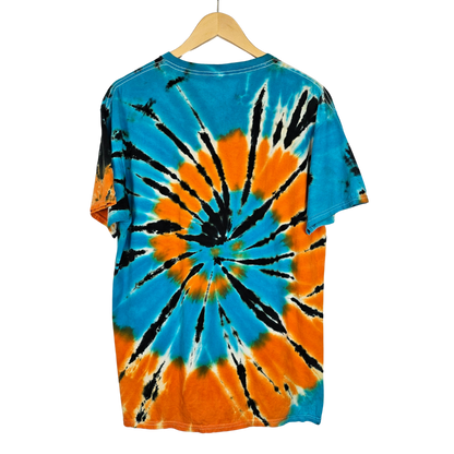 Myrtle Beach Orange and Blue Tie Dye T-shirt - L