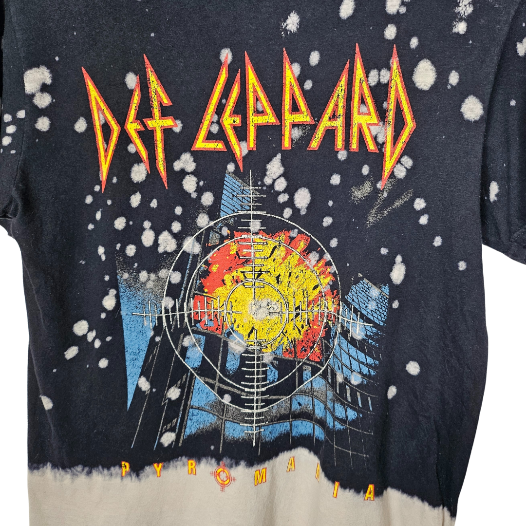 Official Def Leppard Pyromania Bleached T-Shirt - S