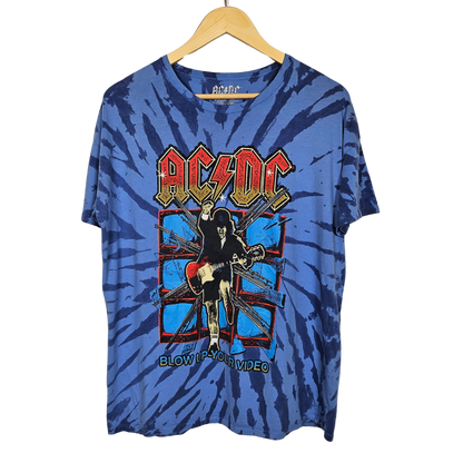 Official AC/DC Blow Up Your Video Tie Dye T-Shirt - S