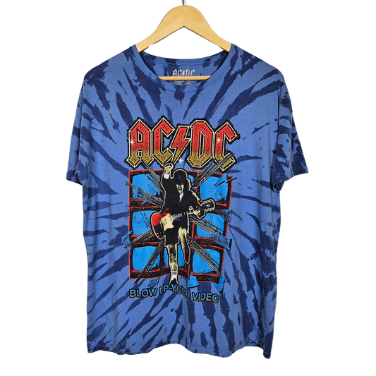 Official AC/DC Blow Up Your Video Tie Dye T-Shirt - S