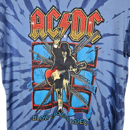 Official AC/DC Blow Up Your Video Tie Dye T-Shirt - S