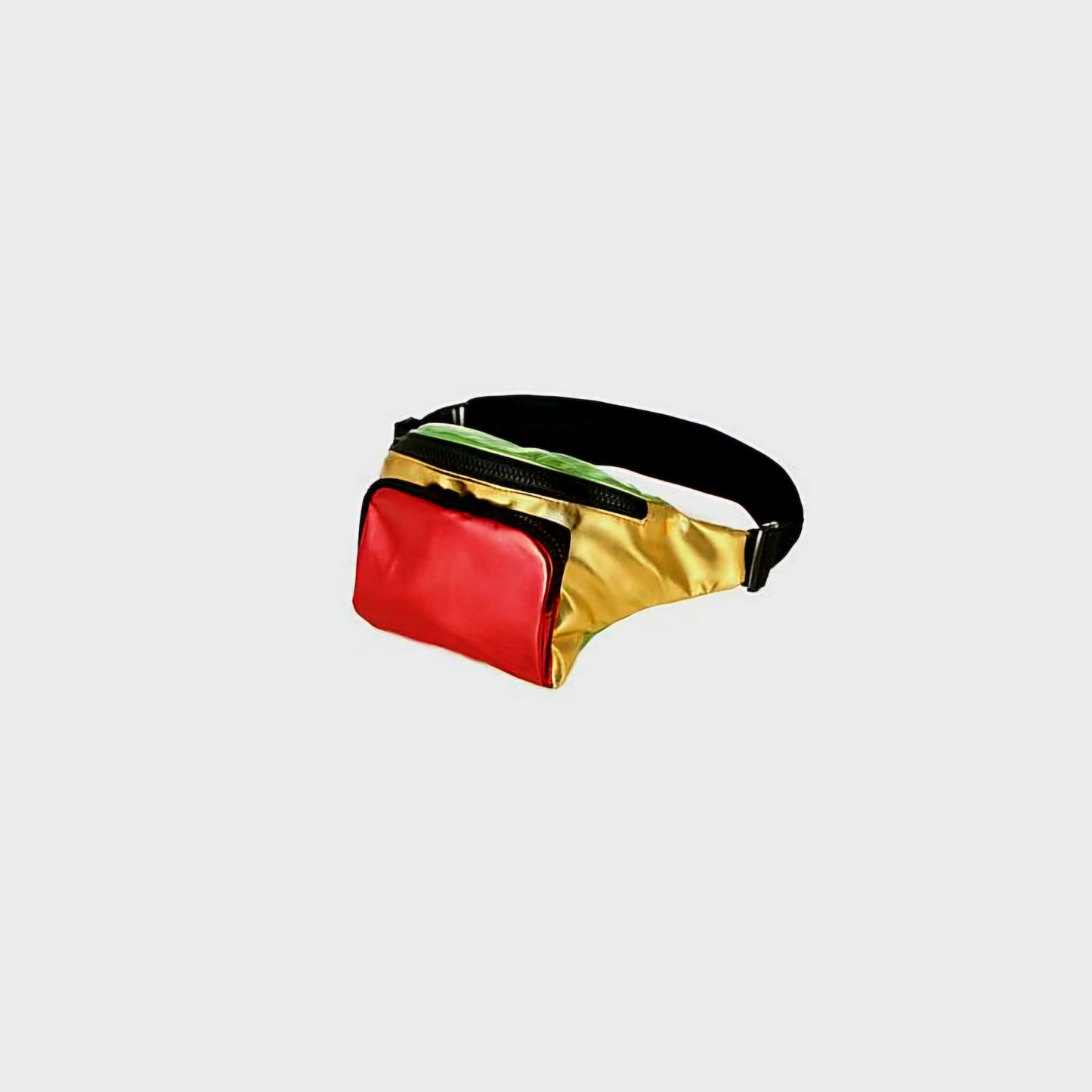 Metallic Red, Yellow and Green Bumbag