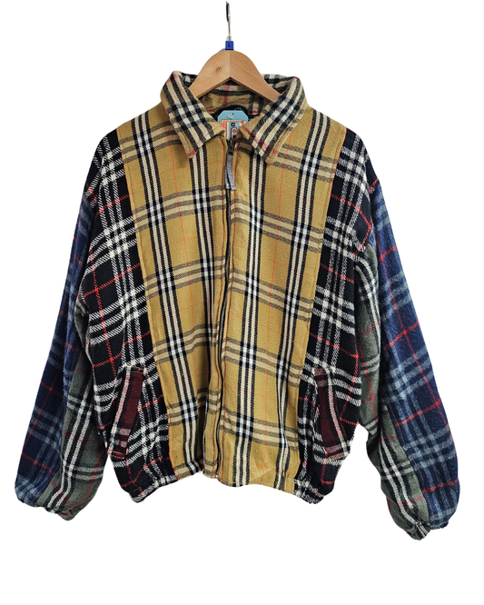 Burberry Scarf Reworked Jacket - L