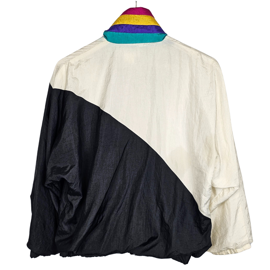 Adolfo Sport Track Jacket with bold colour stripes - XS