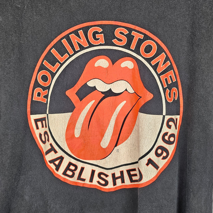 Rolling Stones Official Hot Lips Logo Established 1962 T-shirt - L