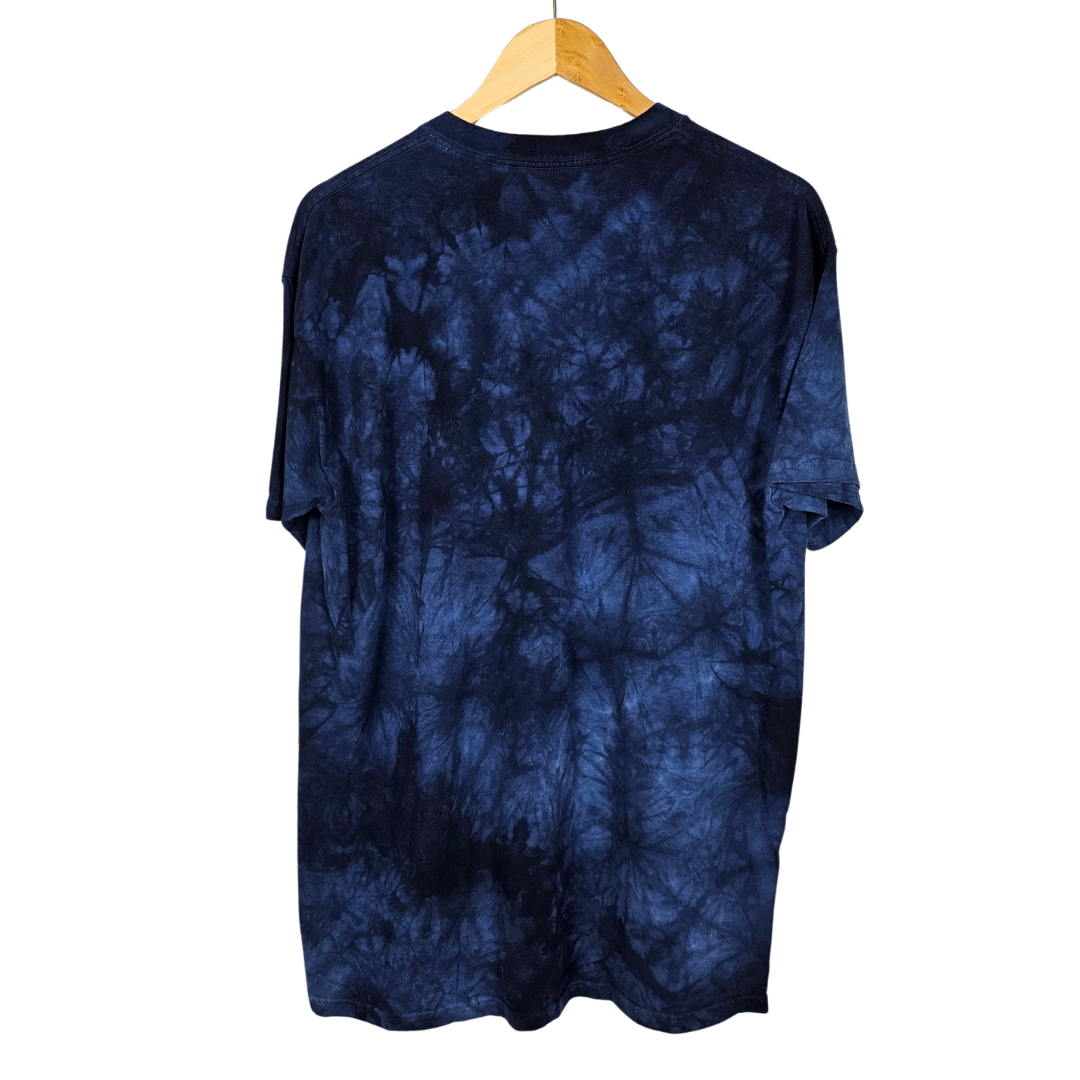 The Mountain Blue Wolf Print T-Shirt - L