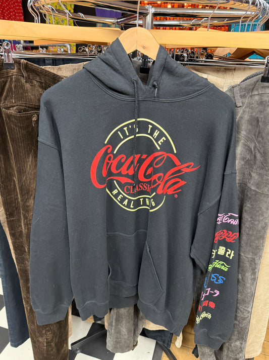 Coca cola Black hoody - L