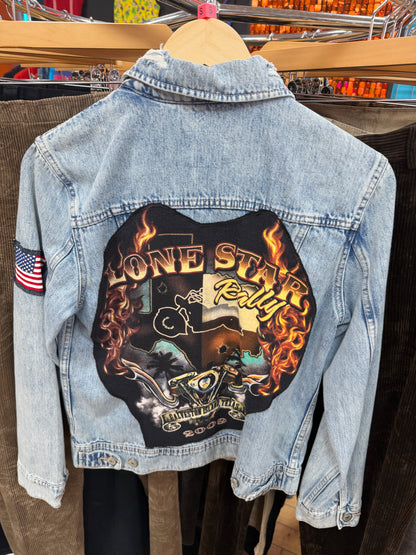 Lone Star Rally 2009 Patch Denim Jacket - S
